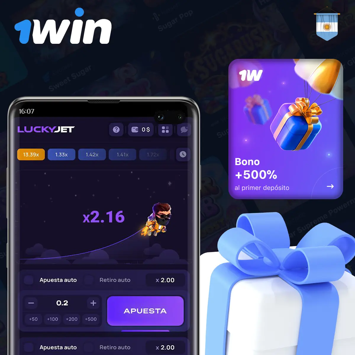 Bono para Lucky Jet 1Win