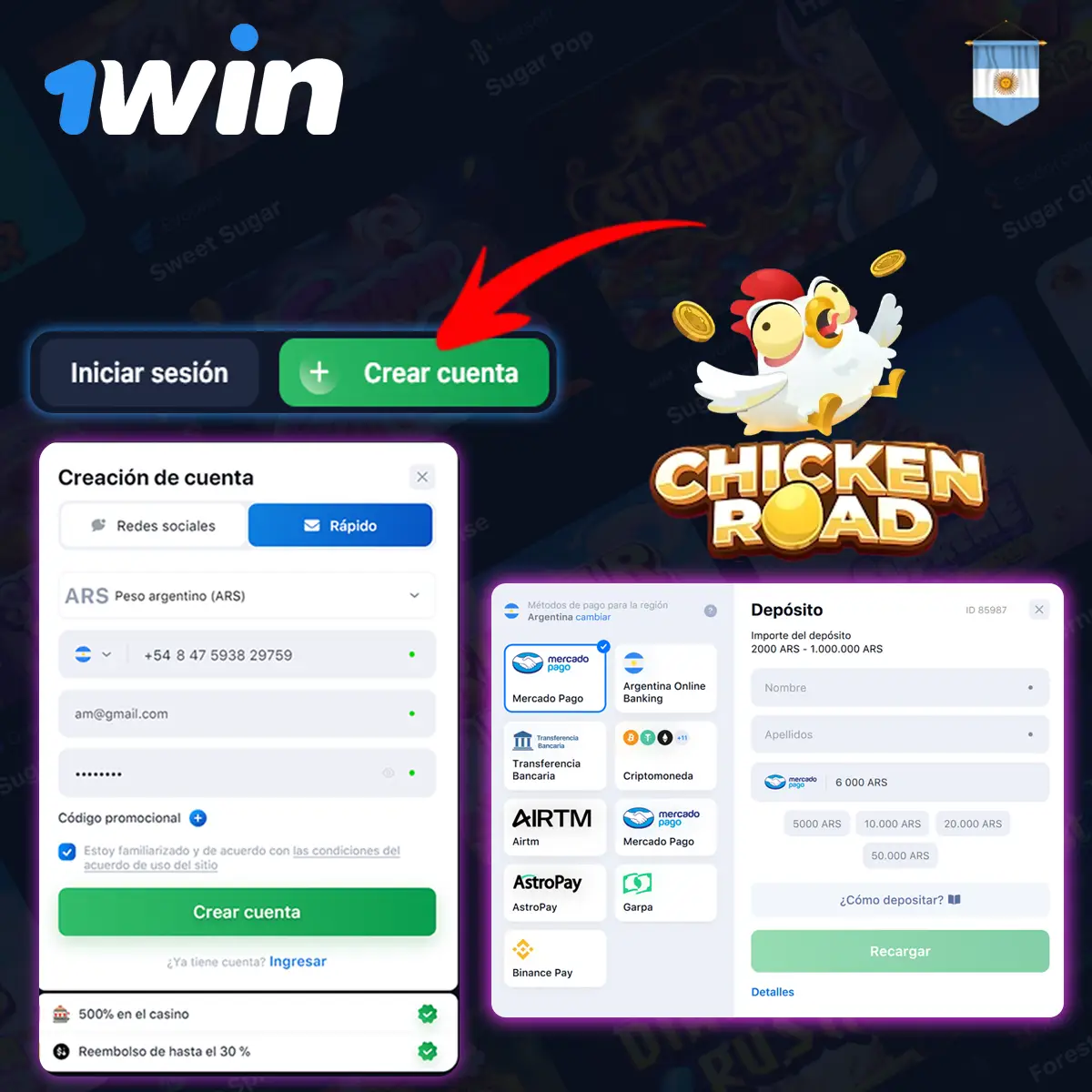 ¿Cómo empezar a jugar Chicken Road?